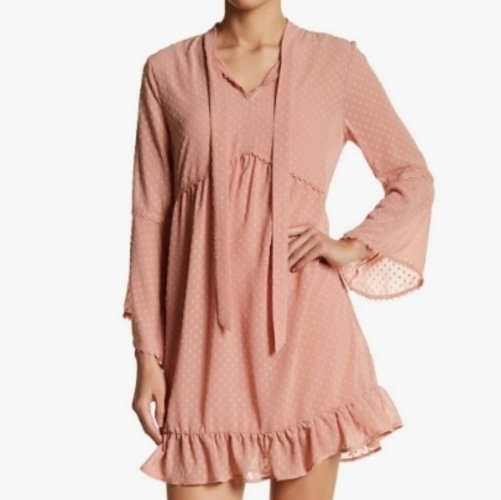 Swiss Dot Necktie Dress Chelsea & Violet M